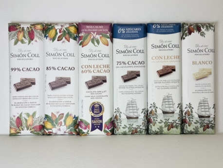 Chocolatina Simón Coll 85% 25 g