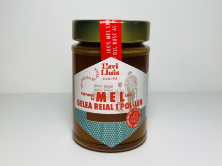 Miel con Jalea Real y Polen 250 g